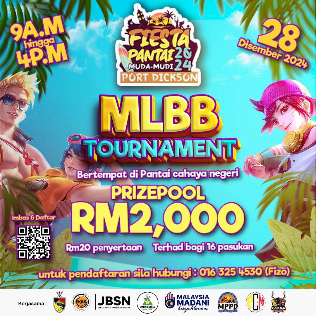 MLBB TOURNAMENT FIESTA PANTAI MUDA MUDI 2024 PORT DICKSON