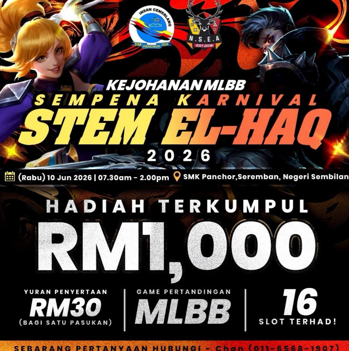 KEJOHANAN MLBB SEMPENA KARNIVAL STEM EL-HAQ 2026