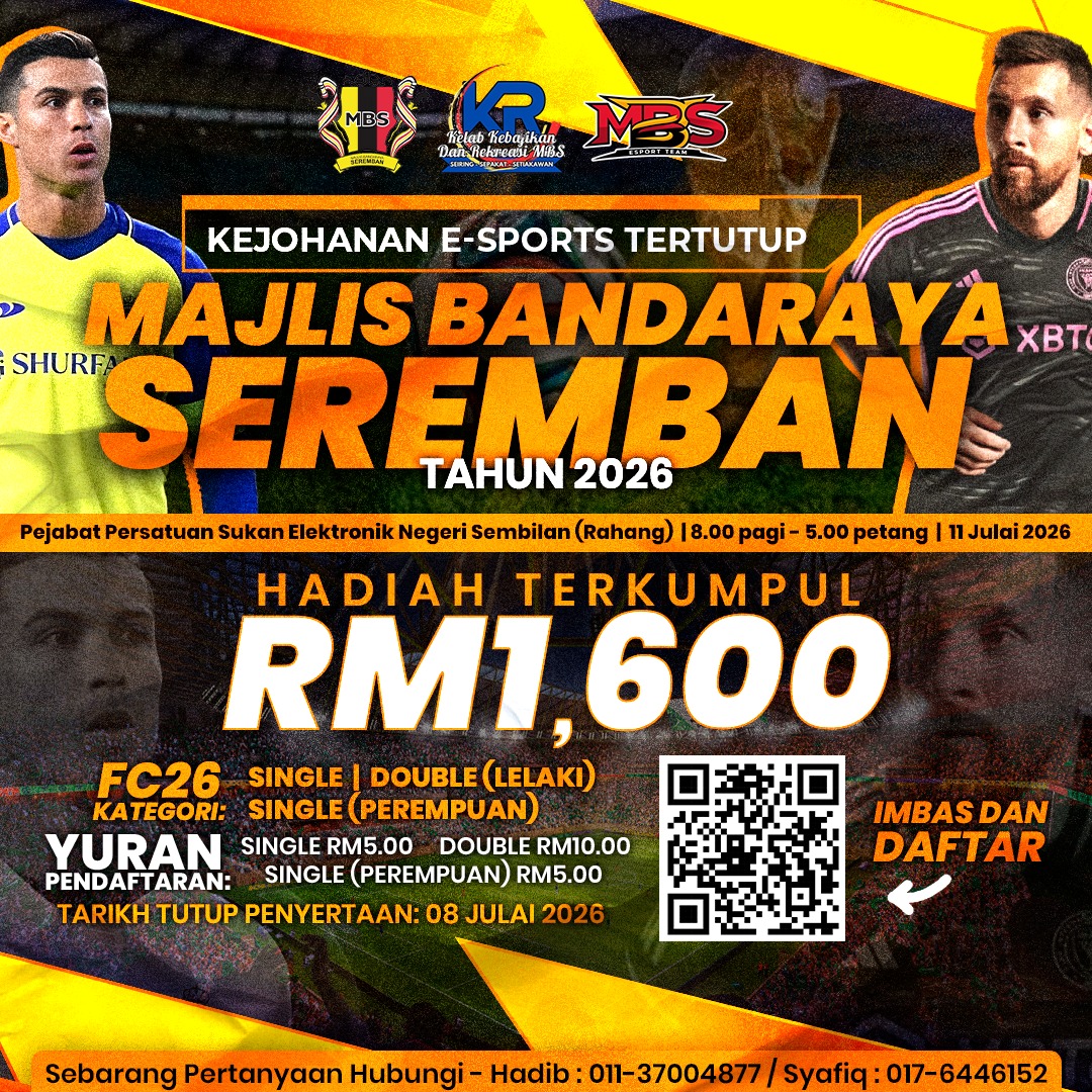 KEJOHANAN ESPORTS TERTUTUP MAJLIS BANDARAY SEREMBAN 2026