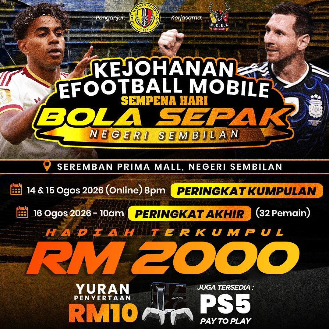 KEJOHANAN EFOOTBALL MOBILE SEMPENA HARI BOLA SEPAK NEGERI SEMBILAN
